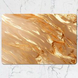 Benjamin Tate Design Gold Marble Placemat And Coaster Set Designer Artwork Wood Backing Exclusive Edition - thumbnail 2