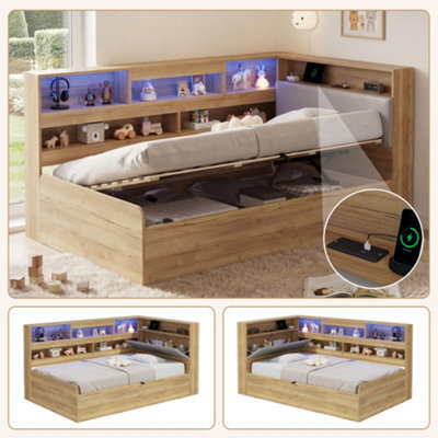 Hydraulic Storage Bed With Led & Usb - image 1