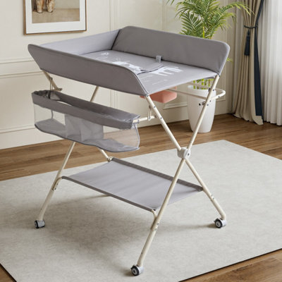 Baby Infant Changing Table Portable Folding Diaper Station Nursery Storage Uk - image 1