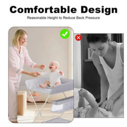 Baby Infant Changing Table Portable Folding Diaper Station Nursery Storage Uk - thumbnail 5