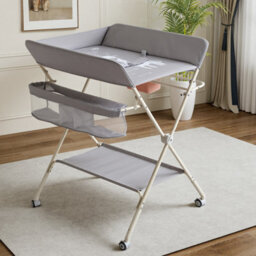 Baby Infant Changing Table Portable Folding Diaper Station Nursery Storage Uk - thumbnail 1