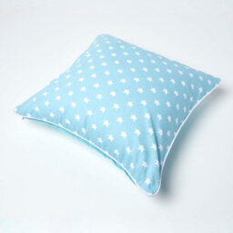 Homescapes Cotton Blue Stars Cushion Cover, 60 X 60 Cm - thumbnail 4