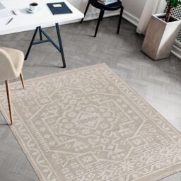 Vintage Medallion Beige Traditional Medium Rug, (L)170Cm X (W)120Cm - thumbnail 5