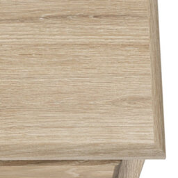 Celine Washed Oak 2 Drawer Bedside Table - Fully Assembled - By Roseland Furniture - thumbnail 8