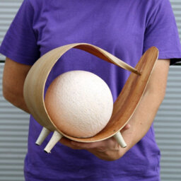 Serenityy Natural Coconut Lamp - Handmade Indonesian Coconut Shell Table Lamp With Led, 850G - thumbnail 3