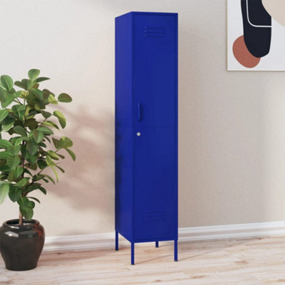 Vidaxl Locker Cabinet Navy Blue 35X46X180 Cm Steel - image 1