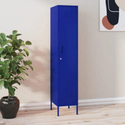 Vidaxl Locker Cabinet Navy Blue 35X46X180 Cm Steel - thumbnail 1