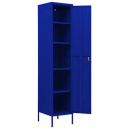 Vidaxl Locker Cabinet Navy Blue 35X46X180 Cm Steel - thumbnail 6