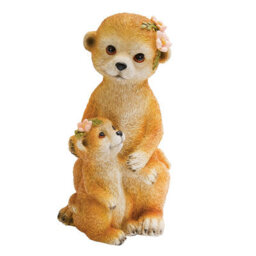 Gainsborough Meerkat Mother And Baby Garden Ornament, Polyresin, Weather-Resistant, H21 X W15 X D13.5Cm - thumbnail 2