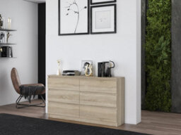 M6 140 Malwa Large Chest Of Drawers Sonoma Oak - thumbnail 6