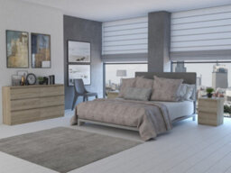 M6 140 Malwa Large Chest Of Drawers Sonoma Oak - thumbnail 4