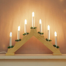 The Christmas Workshop 70730 Wooden Christmas Candle Bridge - thumbnail 1