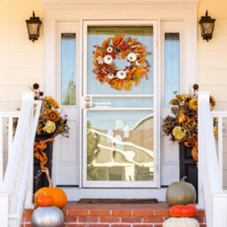 "Amorly Fall Wreath 19"" Autumn Front Door Wreath Harvest Wreath For Outside Indoor Home Wall Festival Thanksgiving Autumn Farmhouse Decor" - thumbnail 2