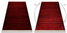 RugsX Orient 5820 Carpet Burgundy Black Oriental, Stripes With Fringes 200X290 Cm - thumbnail 3