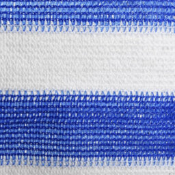 Berkfield Balcony Screen Blue And White 120X300 Cm Hdpe - thumbnail 3