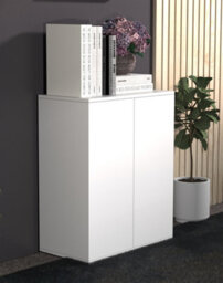 Vcm Chest Of Drawers Sideboard Dalosa 2 Revolving Doors - thumbnail 4