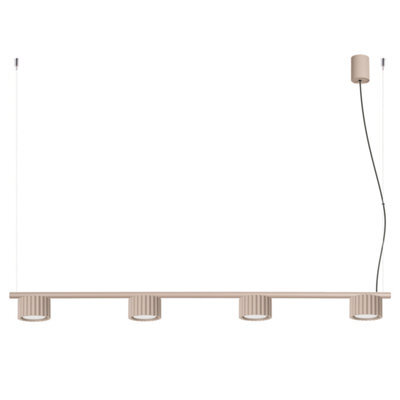 Sollux Lighting Aura Aluminum Taupe 4 Lights Minimalist Chandeliers - image 1