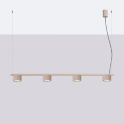 Sollux Lighting Aura Aluminum Taupe 4 Lights Minimalist Chandeliers - thumbnail 2