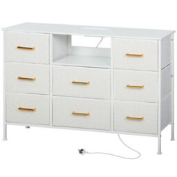 Chest Of Drawers, 2 Usb & 2 Ac Ports, 8 Drawers Dresser - thumbnail 5