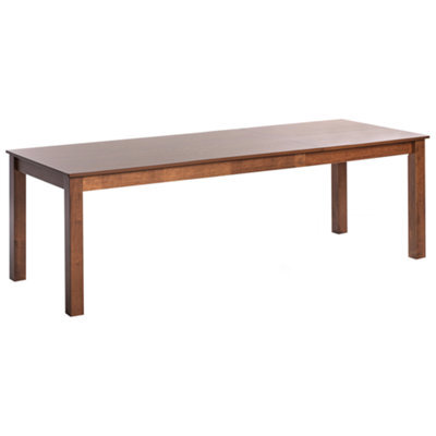 Beliani Extending Dining Table Madura Dark Ash Wood 160/240 Cm 90 Cm - image 1