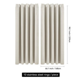 Living And Home Easy Installation Washable Solid Colour Grommet Top Polyester Blackout Curtains Pair Set Of 2 Indoor Use - thumbnail 9
