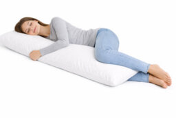 ARLinens Bolster Pillow Hollowfiber Filled Orthopedic Full Body Support Pregnancy Maternity Long Cushion - thumbnail 4