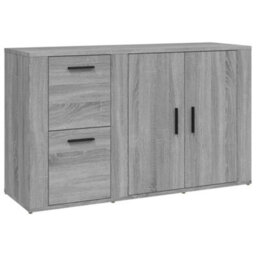 Berkfield Sideboard Grey Sonoma 100X33X59.5 Cm Engineered Wood - thumbnail 2
