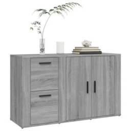 Berkfield Sideboard Grey Sonoma 100X33X59.5 Cm Engineered Wood - thumbnail 4