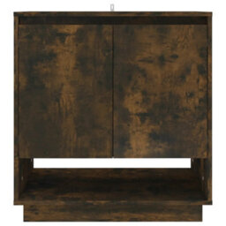 Berkfield Sturdy Sideboard Smoked Oak 70X41X75 Cm Engineered Wood - thumbnail 3