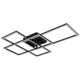 Luminosa Lighting Luminosa Gabriel Integrated Led Semi Flush Ceiling Light Matt Black 3X Led Dimmable 2700-6500K Remote Control Timer Tuya Smart - thumbnail 2