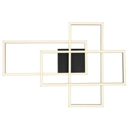 Luminosa Lighting Luminosa Gabriel Integrated Led Semi Flush Ceiling Light Matt Black 3X Led Dimmable 2700-6500K Remote Control Timer Tuya Smart - thumbnail 4