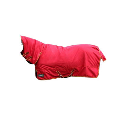 "Stormx 200 Combo Neck Horse Turnout Rug Red/dark Red/yellow (4 6"")" - image 1