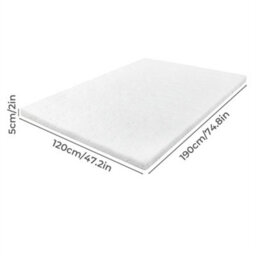 Small Double Mattress Topper Memory Foam Cooling Bamboo 2 Layer Single Double King 5Cm - thumbnail 2