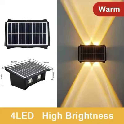 Outdoor Waterproof Solar Led Wall Lamp For Garden And Balcony - image 1