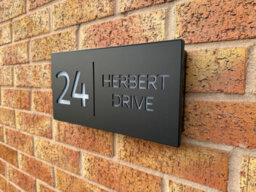 One Of A Kind Design Uk Illuminated Led House Sign 85 Leds, Laser Cut Waterproof Light, Auto On/off, 305X155mm - - thumbnail 2