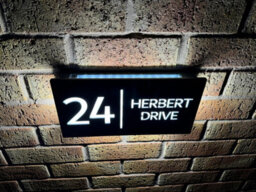 One Of A Kind Design Uk Illuminated Led House Sign 85 Leds, Laser Cut Waterproof Light, Auto On/off, 305X155mm - - thumbnail 4