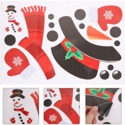 Amorly Christmas Snowman Fridge Magnets, Reusable Magnetic Ornaments, Decorative Accessories For Christmas Fridge And Garage Door Styling - thumbnail 8