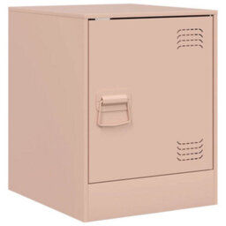 Berkfield Bedside Cabinets 2 Pcs Pink 34.5X39X44 Cm Steel - thumbnail 7