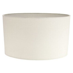 Happy Homewares Contemporary And Stylish Soft Cream Linen Fabric Oval Lamp Shade - 30Cm Width