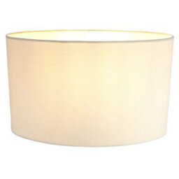 Happy Homewares Contemporary And Stylish Soft Cream Linen Fabric Oval Lamp Shade - 30Cm Width - thumbnail 2