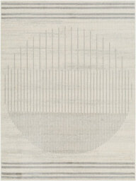 Livabliss Floransa-Geometric Grey Ivory Brown Modern Living Dining Bedroom Rug 160 X 215 Cm Easy Care, Non Shedding - thumbnail 1