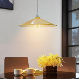 Yellow Metal  Pendant Light Shade Disc Shape 40Cm Retro Easy Fit Ceiling Lamp Shade For Living Rooms Bedrooms Hanging For Kitchen - thumbnail 6