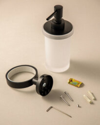 Cosmic Soap Dispenser, 200Ml, Matt Black, Anti-Corrosion, Start Collection - thumbnail 3