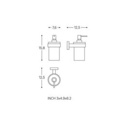 Cosmic Soap Dispenser, 200Ml, Matt Black, Anti-Corrosion, Start Collection - thumbnail 5