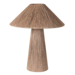 Dibor Traditional Style Natural Jute Rope Bedroom Living Room Table Lamp - thumbnail 2