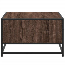 Berkfield Coffee Table Brown Oak 90X57X35 Cm Engineered Wood And Metal - thumbnail 6