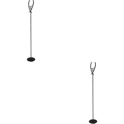 Loops 2 Pack Stylish Modern Black Led Floor Lamp For Home And Indoor Spaces - image 1
