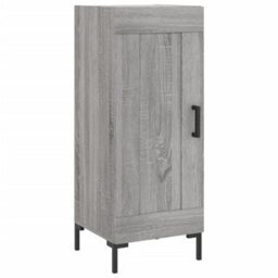 Berkfield Highboard Grey Sonoma 34.5X34X180 Cm Engineered Wood - thumbnail 5