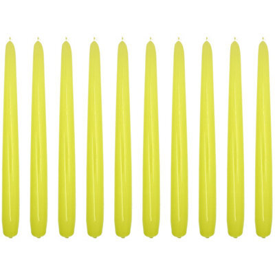 "SolaDirect Tapered Dinner Candles, Pack Of 10, Unscented, Long Burning Time, 24 Cm / 19.45"" (Pistachio, Varnished)" - image 1