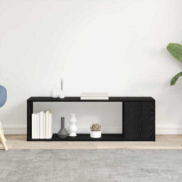 Walplus Entertainment Center Black 100 X 24 X 32 Cm Engineered Wood - thumbnail 4
